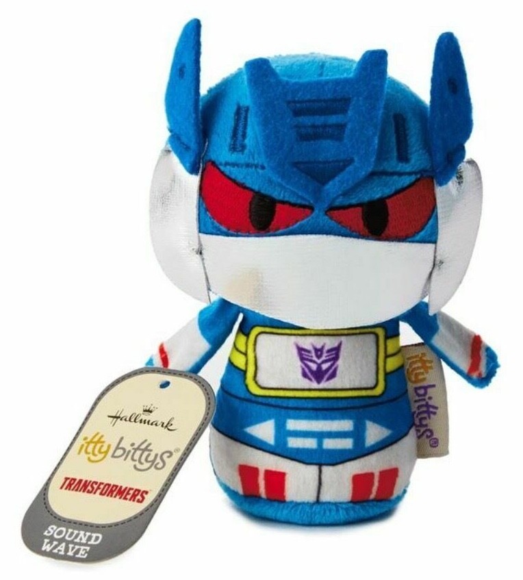 Hallmark Itty Bittys Sound Wave Hasbro Transformers Plush NWT