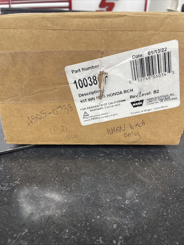 New Warn - 100380 - Winch Mount