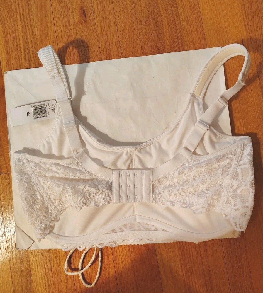 NWT White Convertible Underwire Paramour Bra, 40G