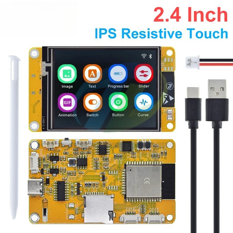 ESP32 WiFi Bluetooth 2.4" TFT LCD Touch Display LVGL Dev Board Module