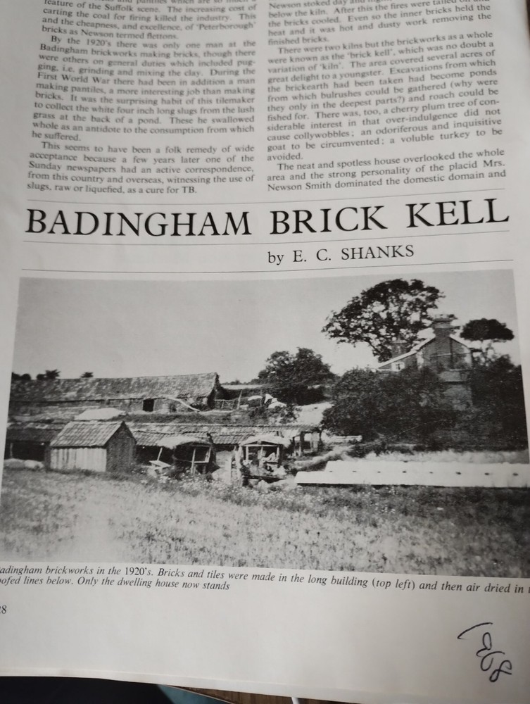 Sk24 Ephemera 1968 Article Badingham Brick Kell