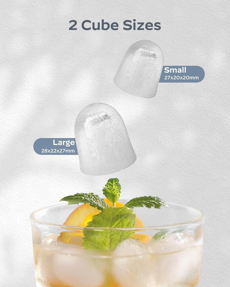 Ice Machine with 1.3 lbs Storage Capacity and Simple Control Panel for All Users