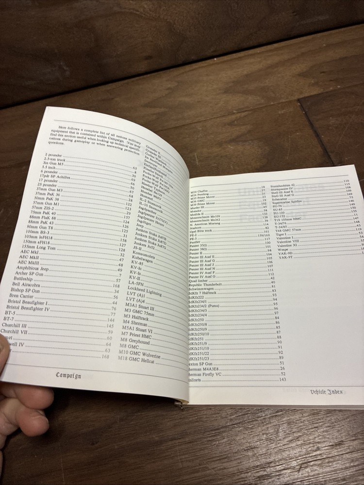 Campaign Equipment Fact finder Manual Empire Software