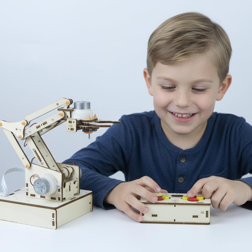Interactive Robot Arm Building Kit: Engage Kids 8-16 in STEM Learning