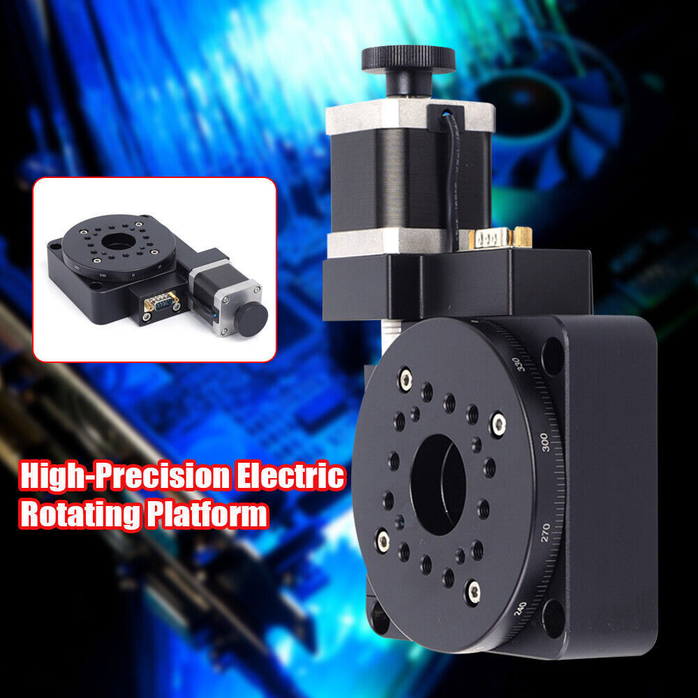 Electric Motorized Rotation Platform - Precision Optical Rotary Stage 100mm