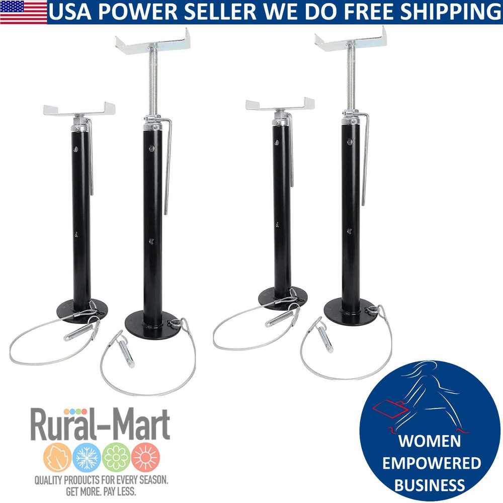 4pk RV Slide Out Support Jacks 19" to 47" Heavy Duty 5000 Lbs for Travel Trailer