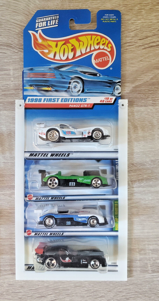 3 Pack Hot Wheels Storage Display Rack White