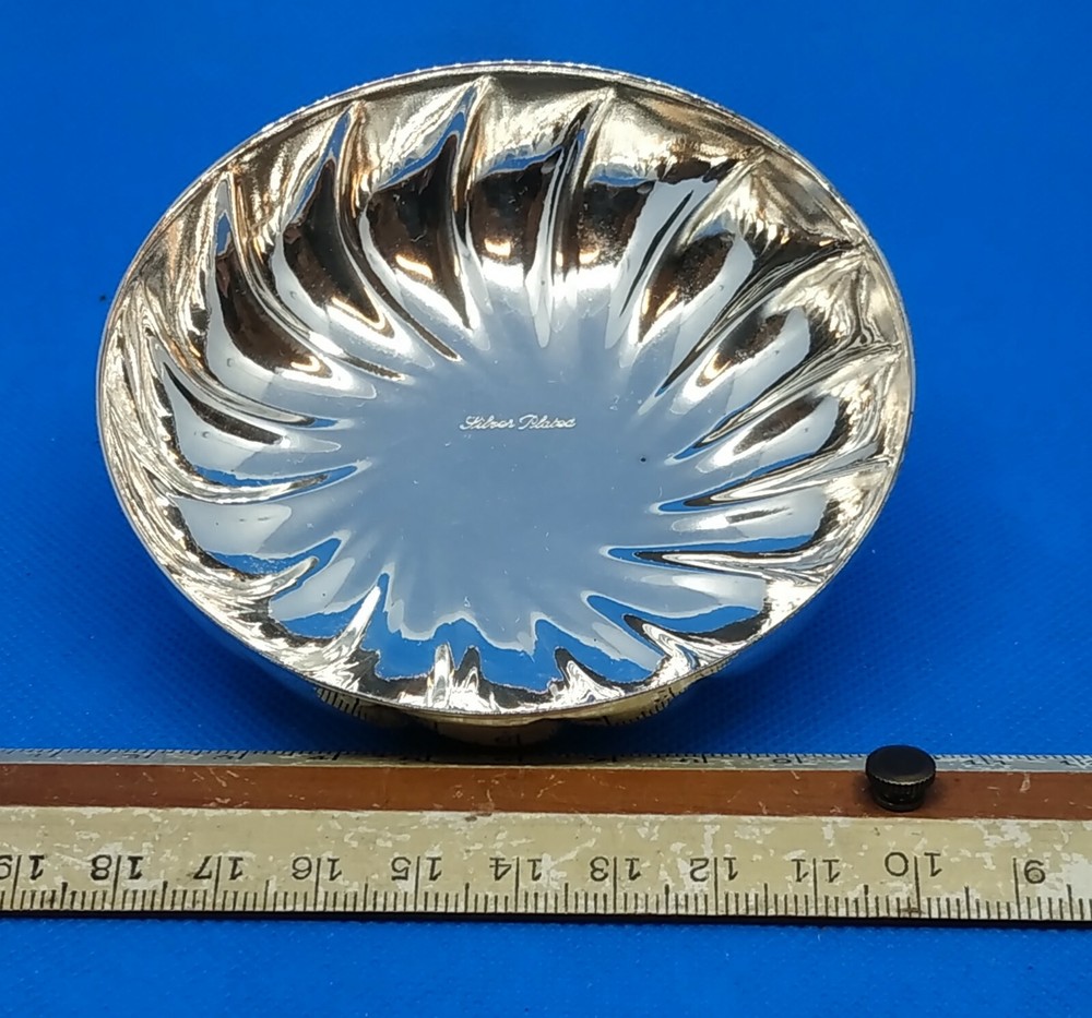 Vintage Silverplate Pocket Empty Bowl