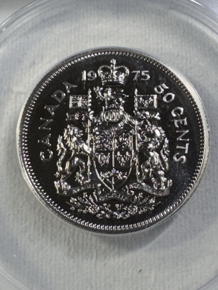 1975 Canada 50 Cents Proof Like Graded MS 68 by ANACS