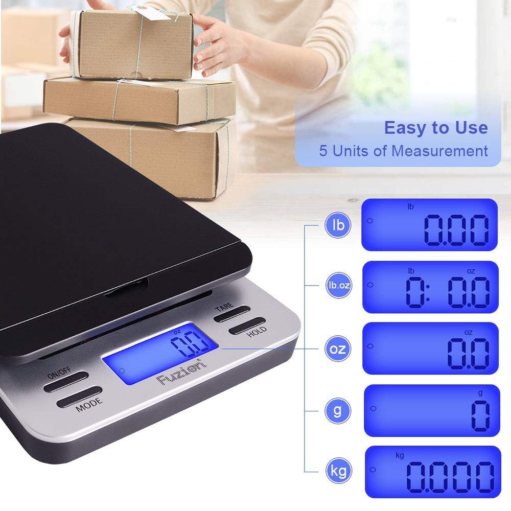 Digital Shipping Scale 86lb Postal Package Scale with LCD Tare & Hold Function