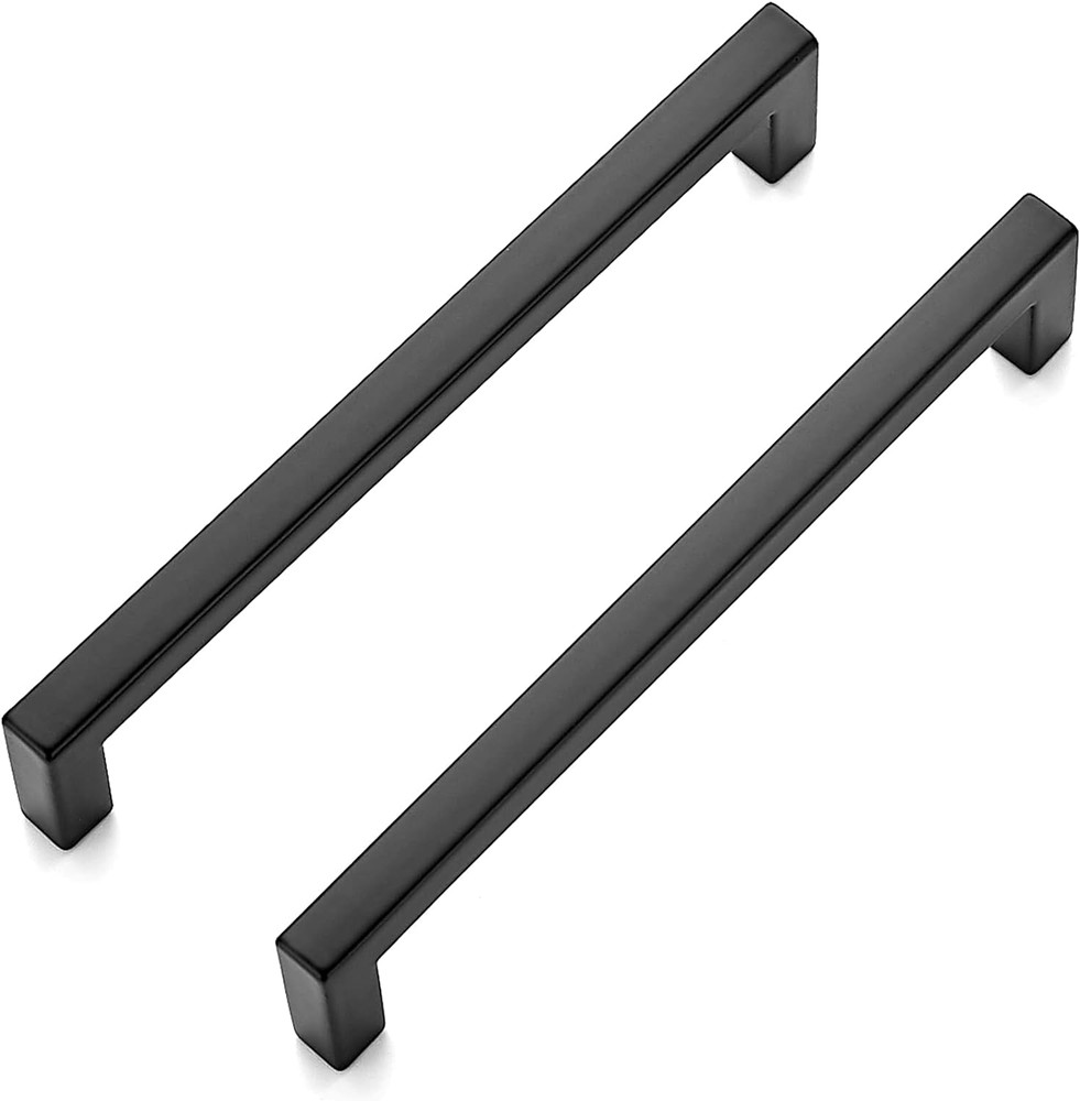 35 Pack Matte Black Square Drawer Handles - Stylish Cabinet Pulls