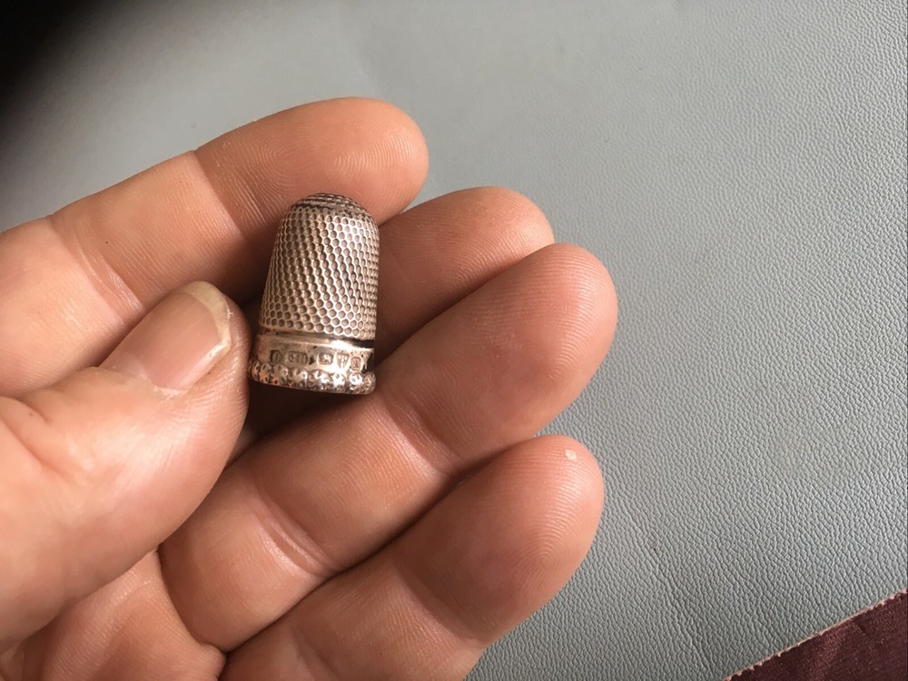 Antique Silver Thimble Dated Chester 1900