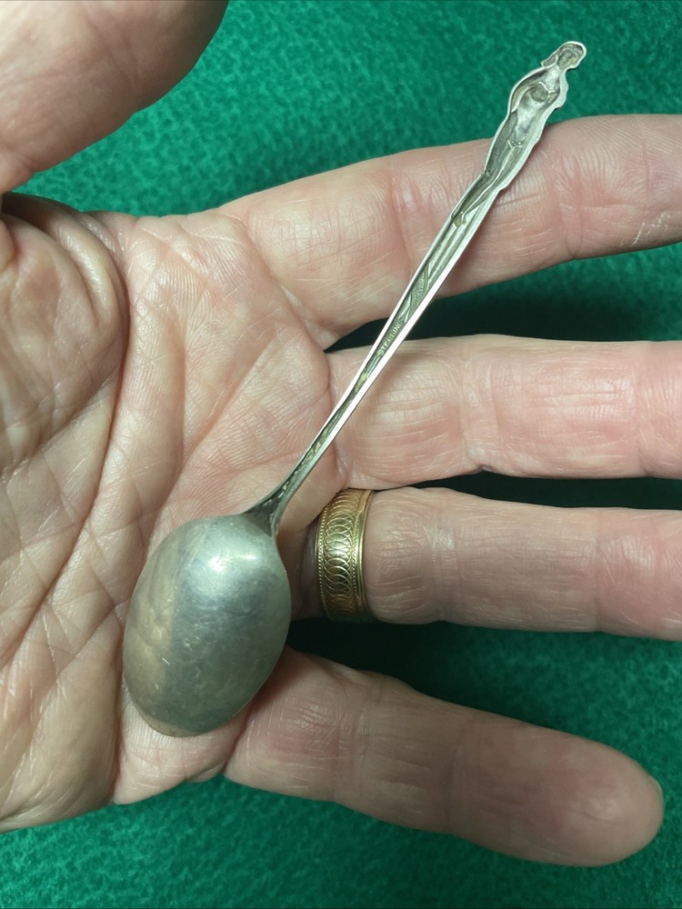 Unique Figural 1954 centennial Sterling Spoon, Atlantic City