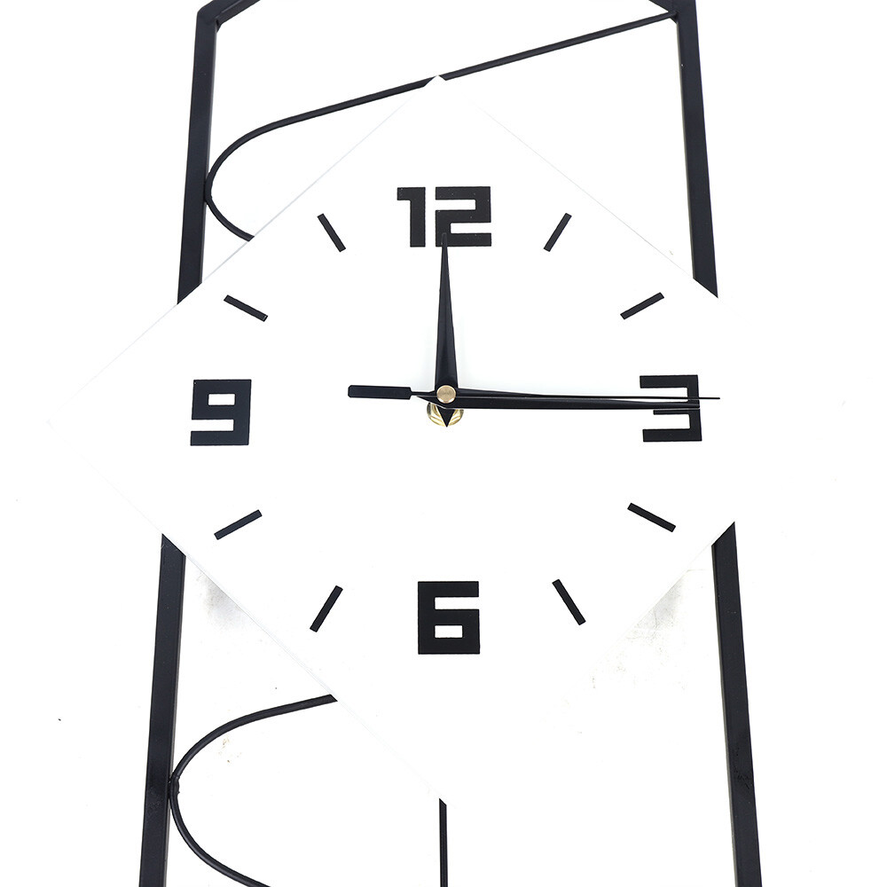 Modern Pendulum Wall Clock Silent Movement Solid Wood Dial Wall Clock Home Decor