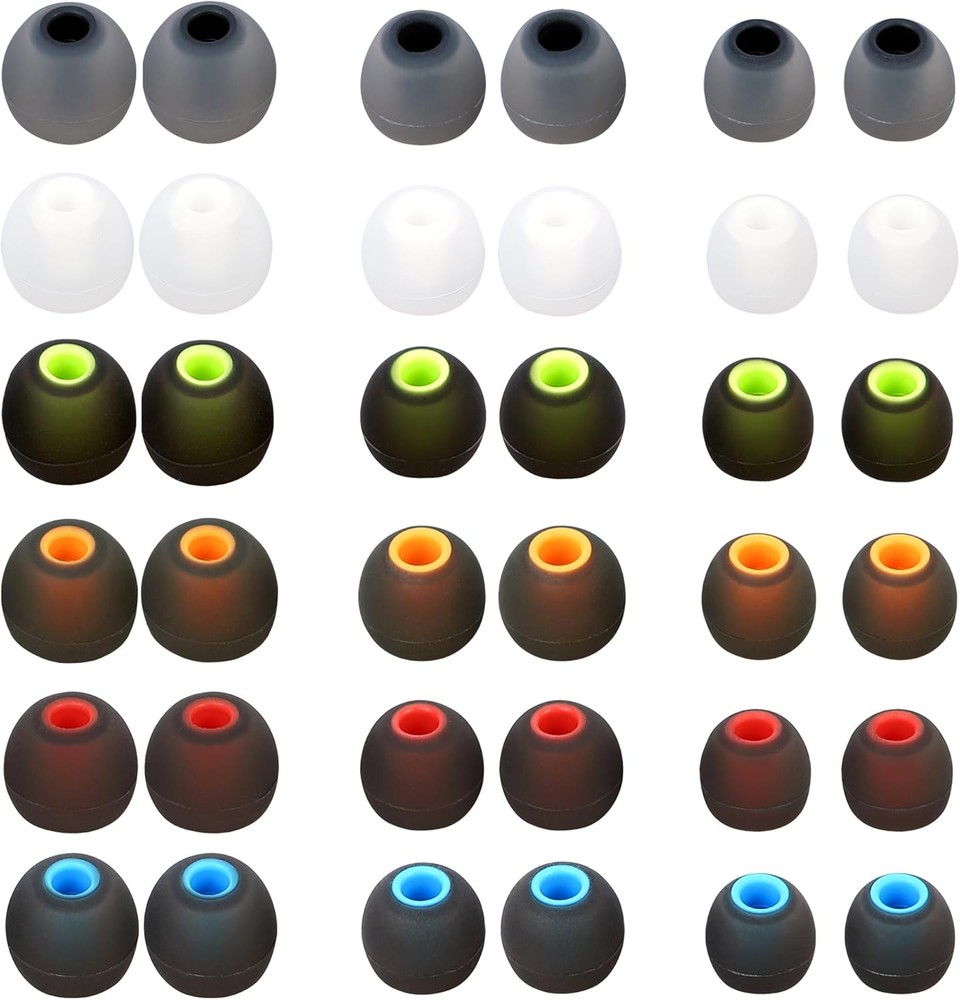 Silicone Replacement Earbud Tips Covers Eartips Fit multicolour/01