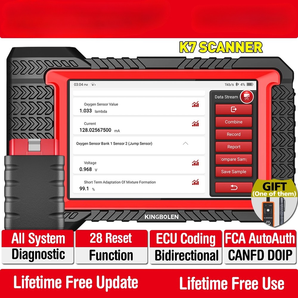 OBD2 Scanner ECU Coding Bidirectional 28 Reset ALL System Diagnostic Tool