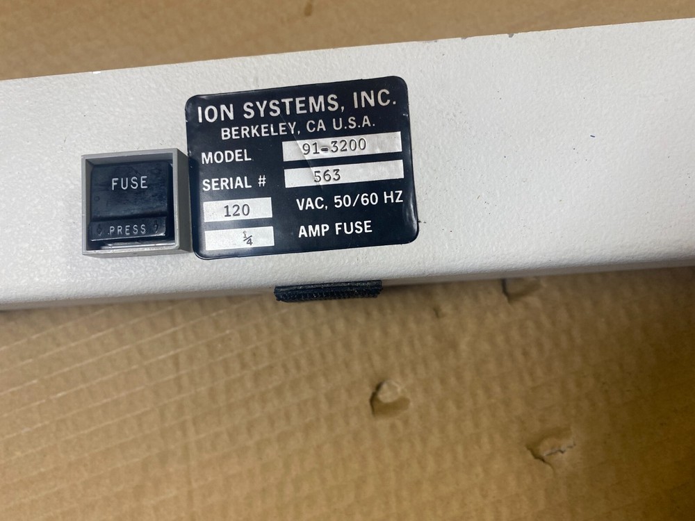 Ion Systems NilStat FlowBar System Model 91-3200