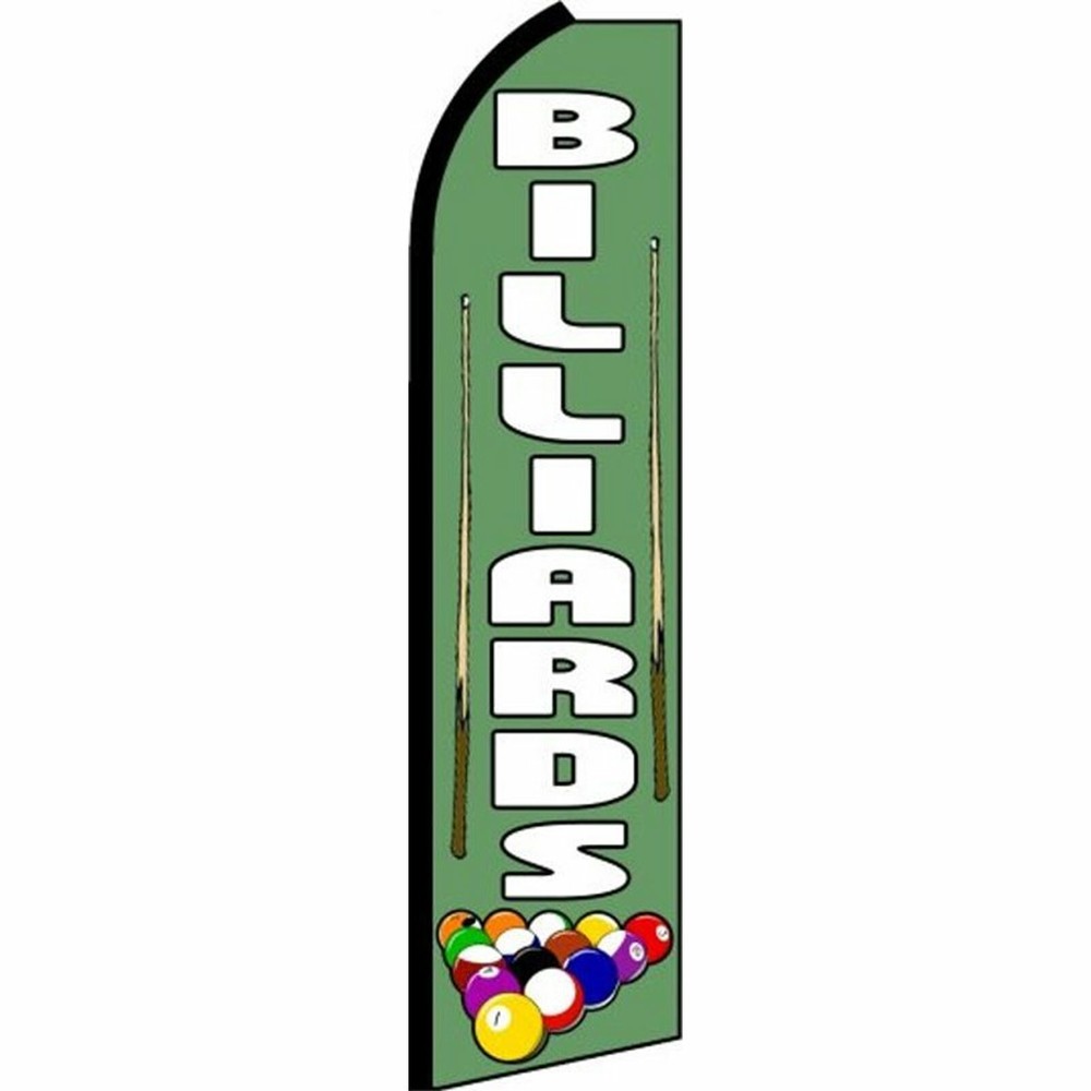 Billiards Extra Wide Swooper Flag Bundle