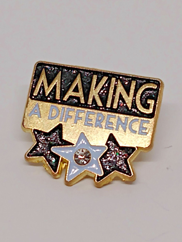 Making a Difference Sparkling Stars Lapel Pin