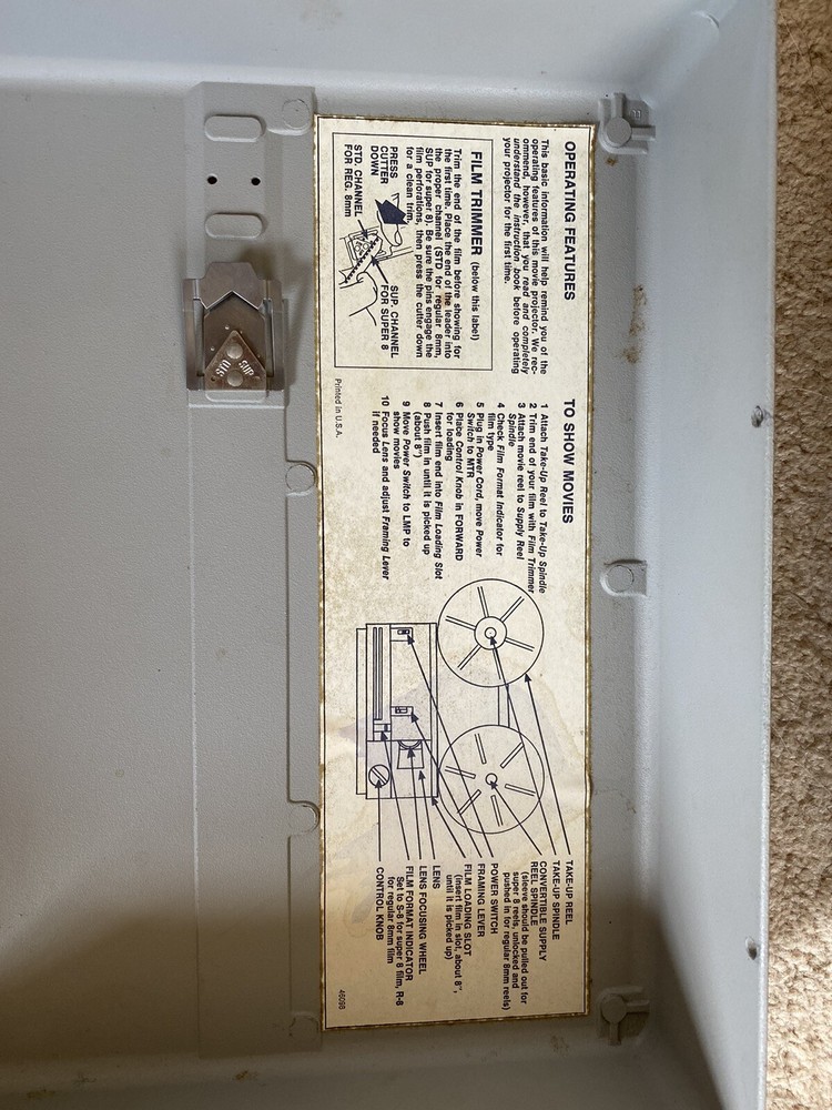 Bell & Howell Multi Motion 8mm Projector / Case