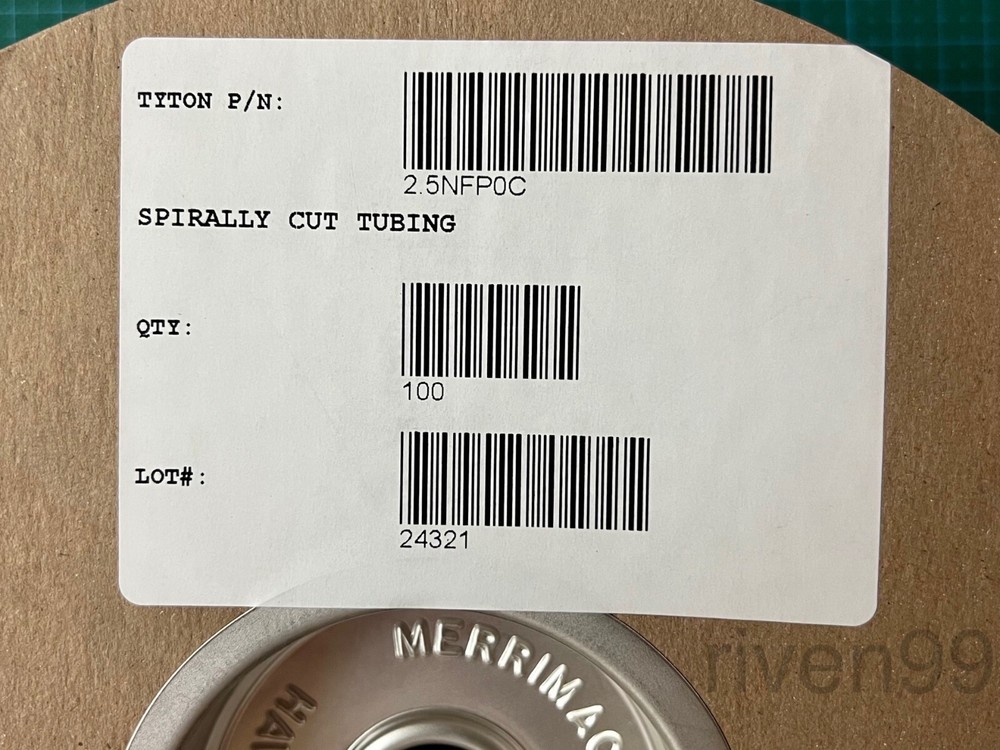 HellermannTyton Spiral Wrap Sheathing, 3/8", Black PE, 100ft (30.5m) spool