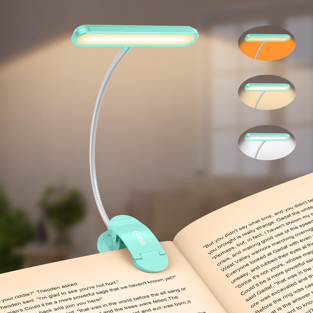 Rechargeable Book Light for Reading in Bed with 19 LED & Memory Function