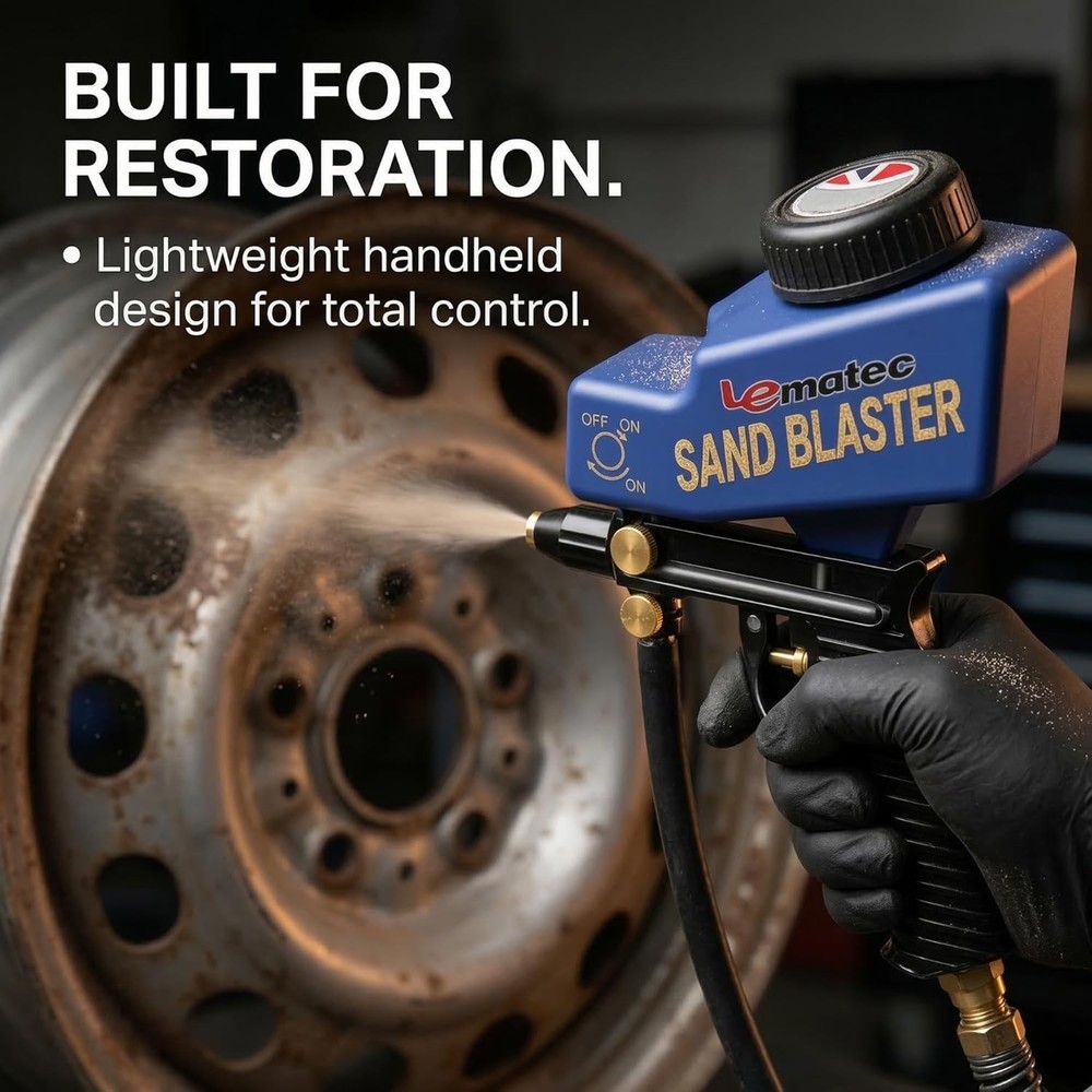 Portable Sandblaster Kit - Rust Removal & Glass Etching