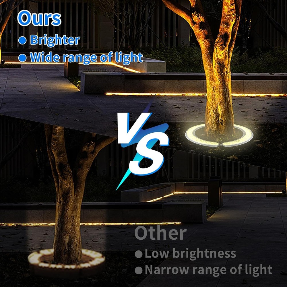 32 LED Solar Landscape Tree Lights 12W