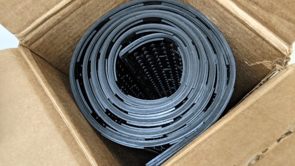 NoTrax Multi-Mat II Reversible Drainage Mat, 3' x 8', black