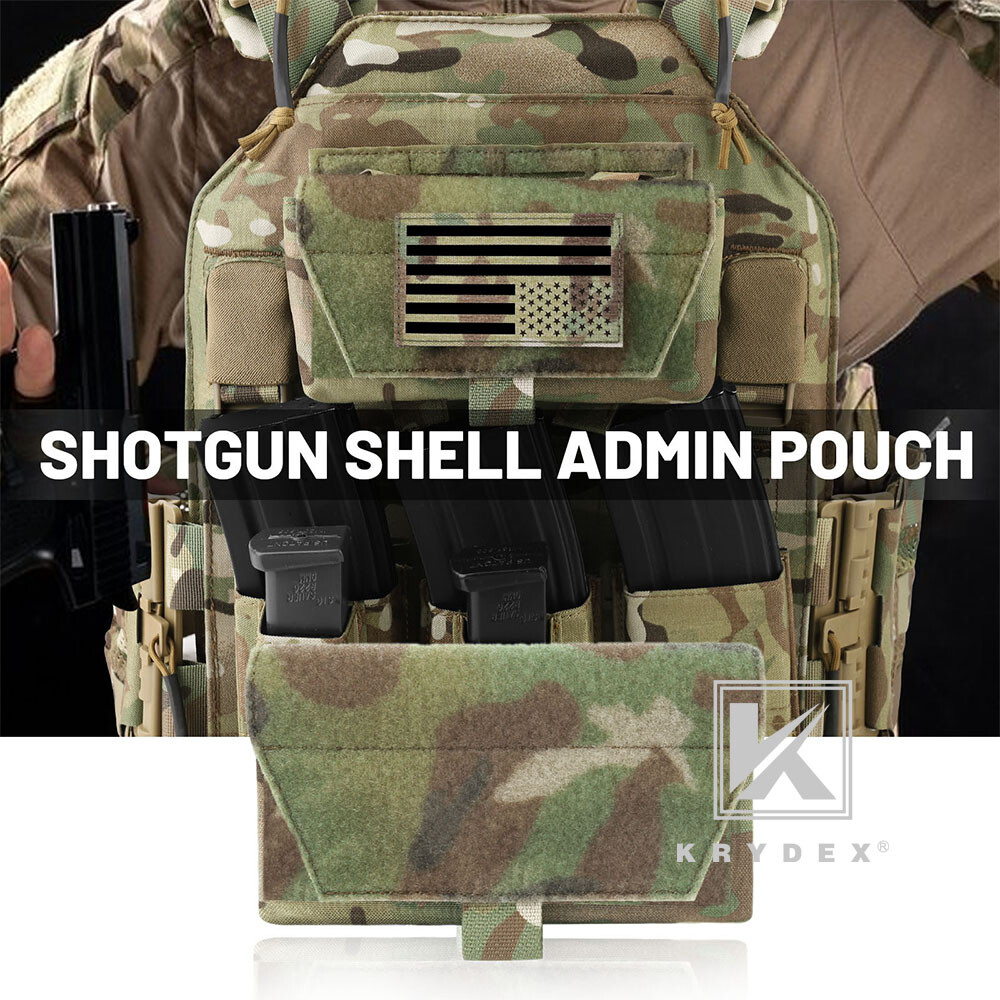 KRYDEX Tactical Shot Shell Ammo Pouch Removable Elastic Pack MOLLE / Belt Mount