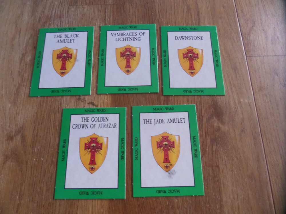 Warhammer Magic Ward Cards x 5
