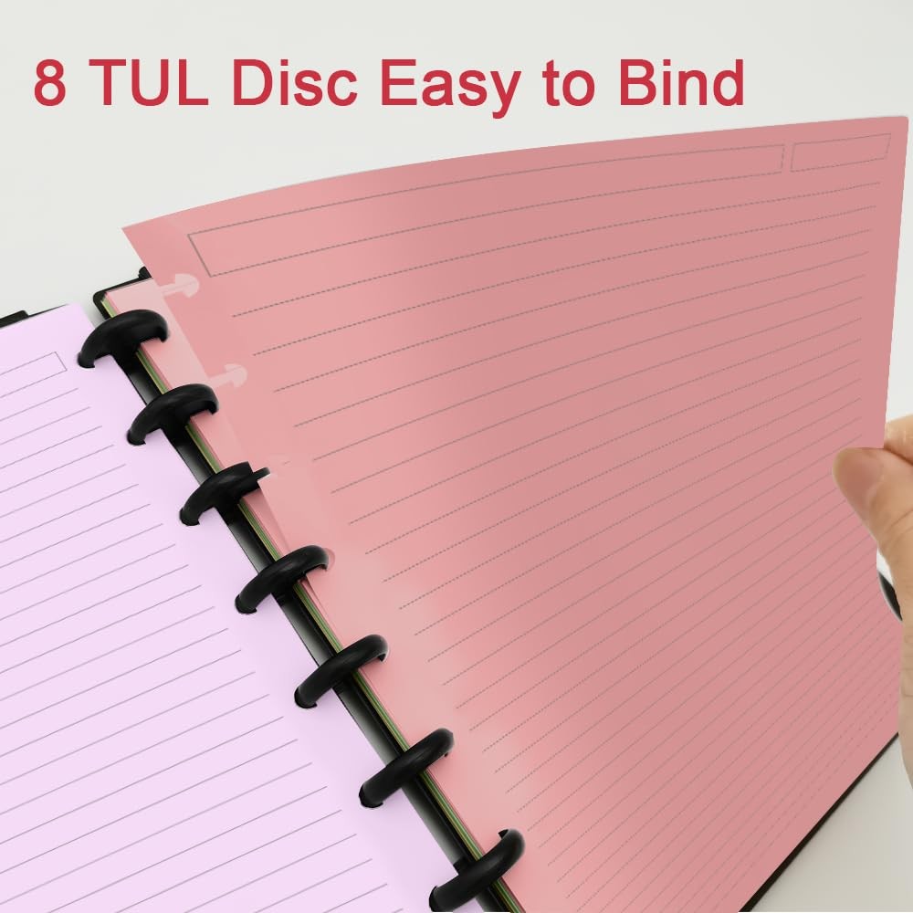 (3-Pack) Junior Size TUL 300 Sheets, White, Blue, Pink, Yellow, Green