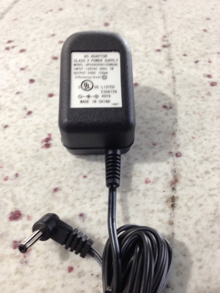 GPU280500150WD00 5V AC Adapter Class 2 Power Supply - Black