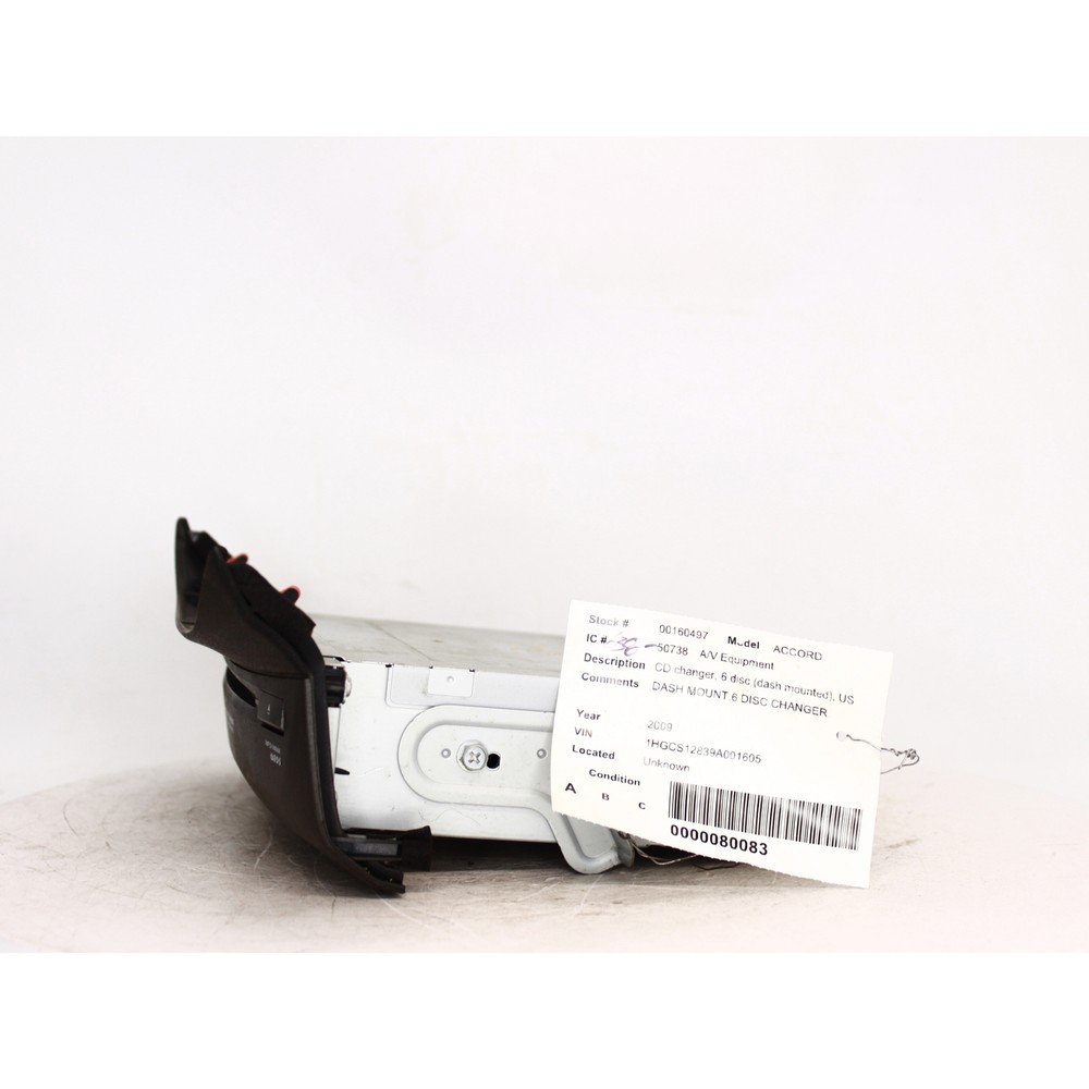 2009 Honda Accord CD Changer Part Number - 638-50738