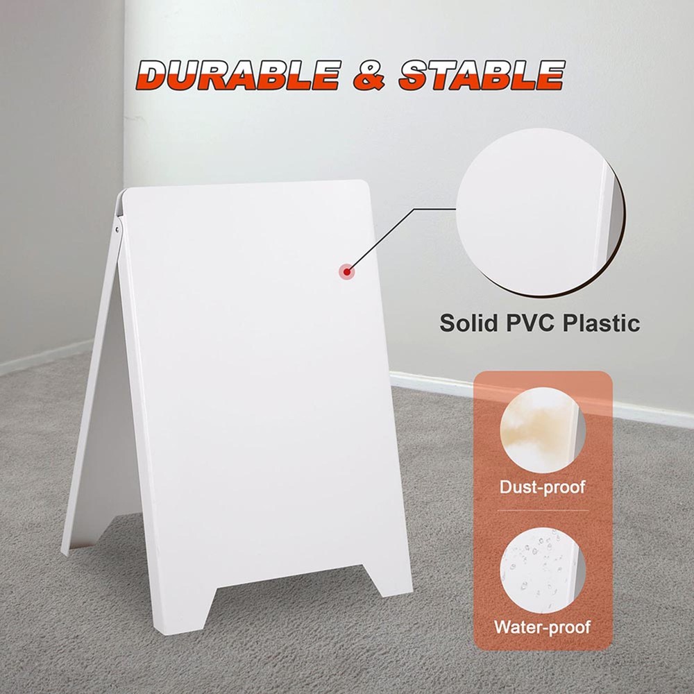 Double Side Sidewalk A-frame Folding Display Sign Sandwich Board Pavement 6 Pack