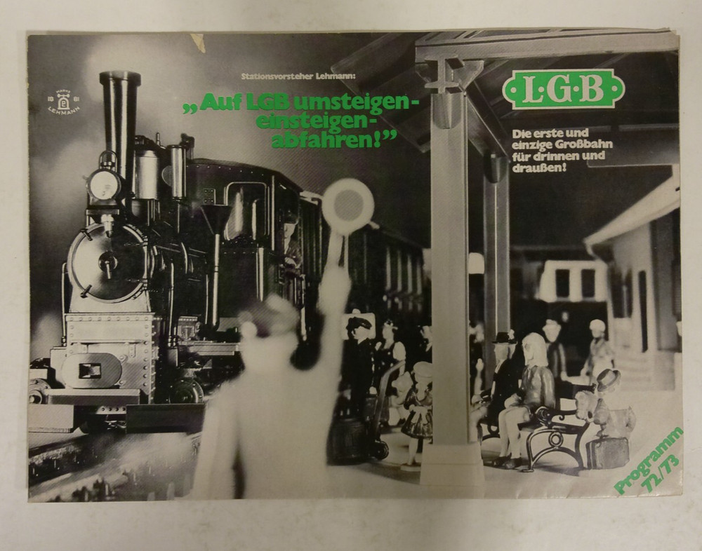 Vintage LGB 1972/73 Foldout Programm
