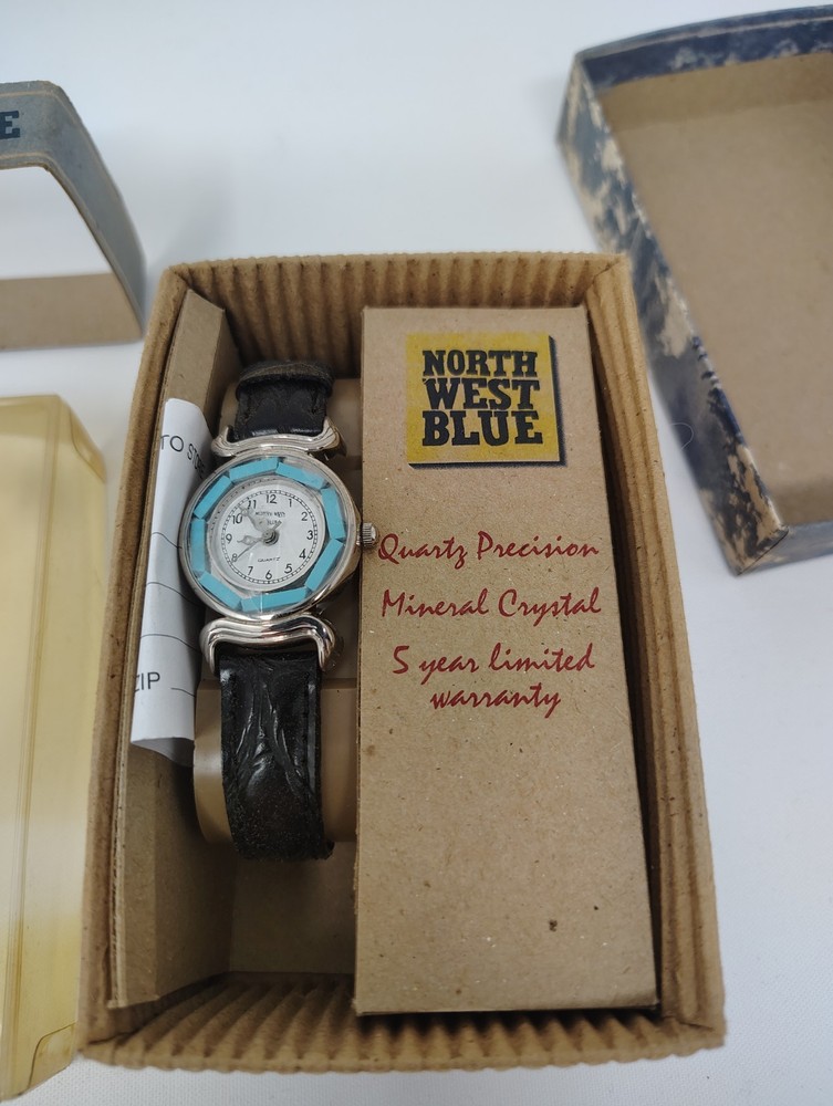NWT Northwest Blue Quartz Watch Women’s Black Strap