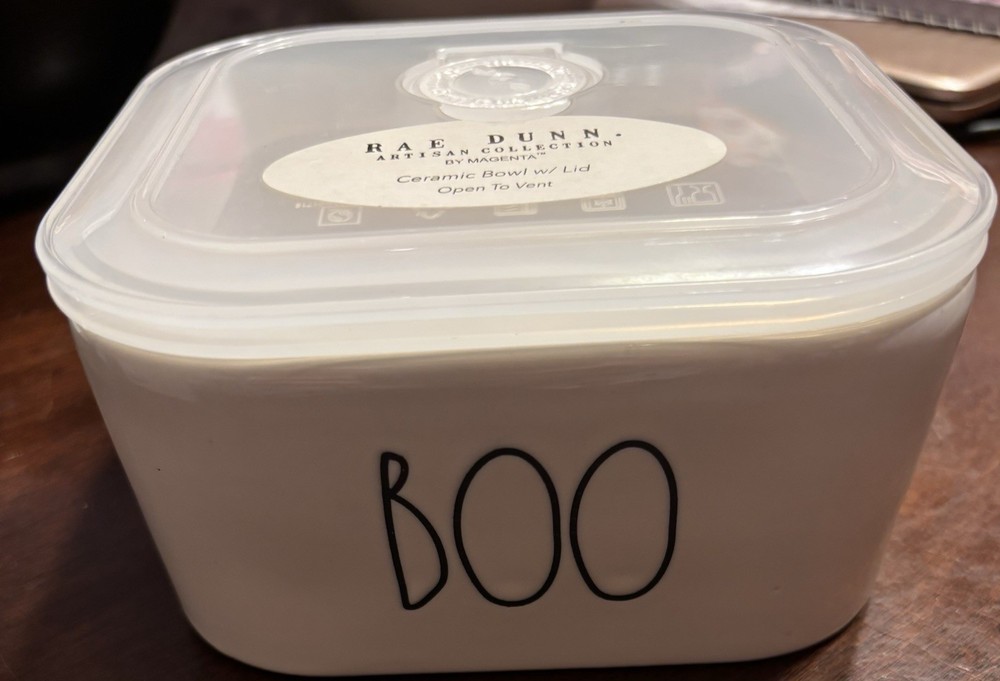 Rae Dunn “Boo” Box With Lid