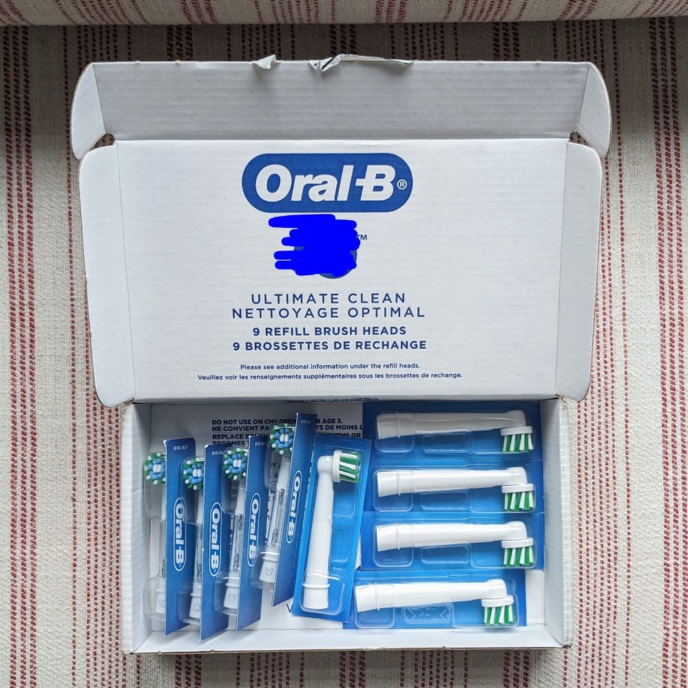Oral-B Cross Action Replacement Heads - 9 Pack - NEW!