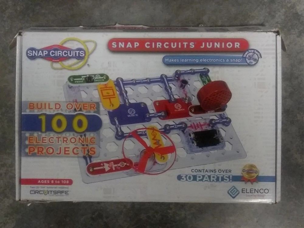 Snap Circuits Jr. SC-100 Electronics Discovery Kit INCOMPLETE See Photos