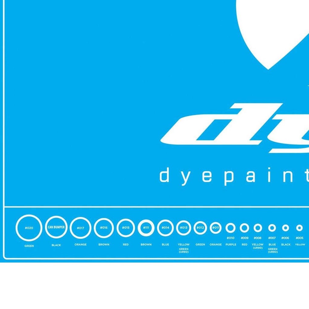 Dye Tech Mat Cyan W/O-ring Chart