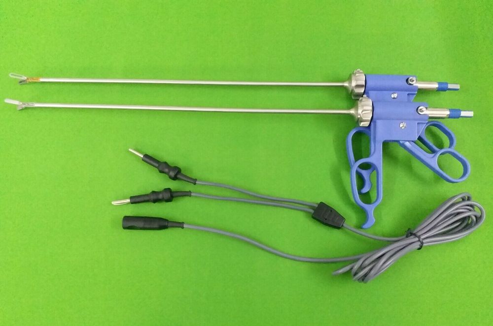 2 PC Bissinger Bipolar Forceps 5mmx330mm With Cable Laparoscopic instruments