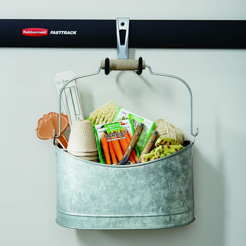Rubbermaid FastTrack Wall Mounted Garage Storage Utility Multi Hook for...
