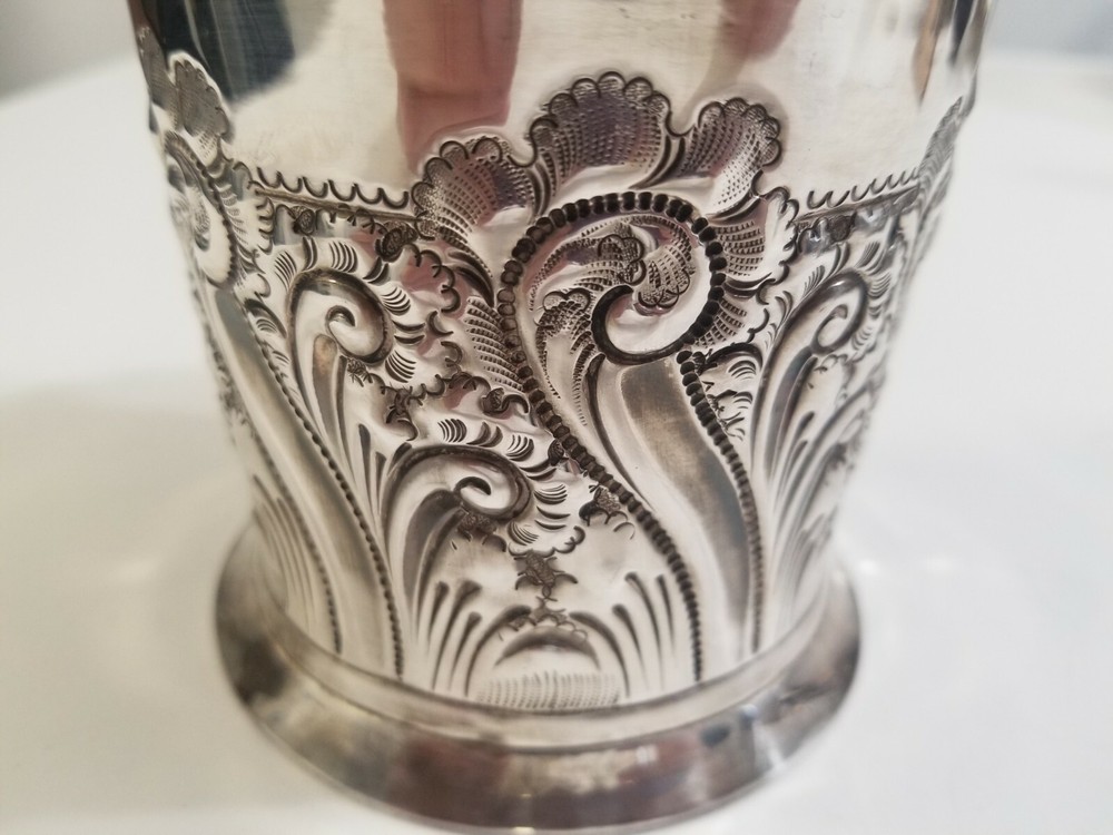 ENGLISH STERLING SILVER WINE COASTER 1920'S