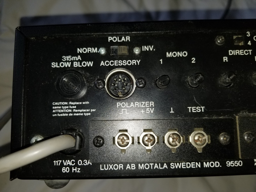 Luxor Satellite Controlled Receiver 9550 Untested but Powers On
