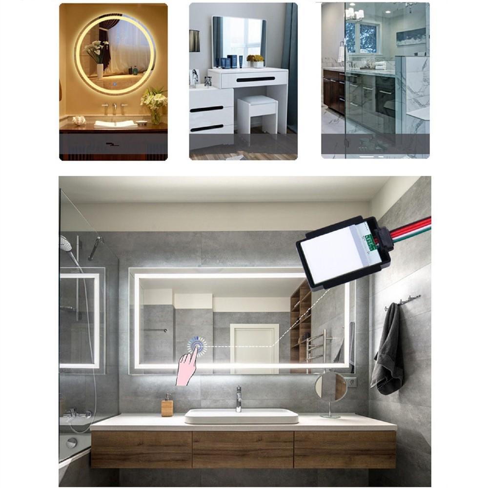 1-10mm Sensing Range 12-24V LED Dimmer Touch Sensor Switch For Bathroom Mirror a