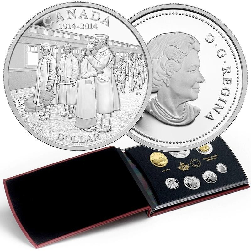 2014 Canada Classic Proof Set including Commemorative Silver Dollar
