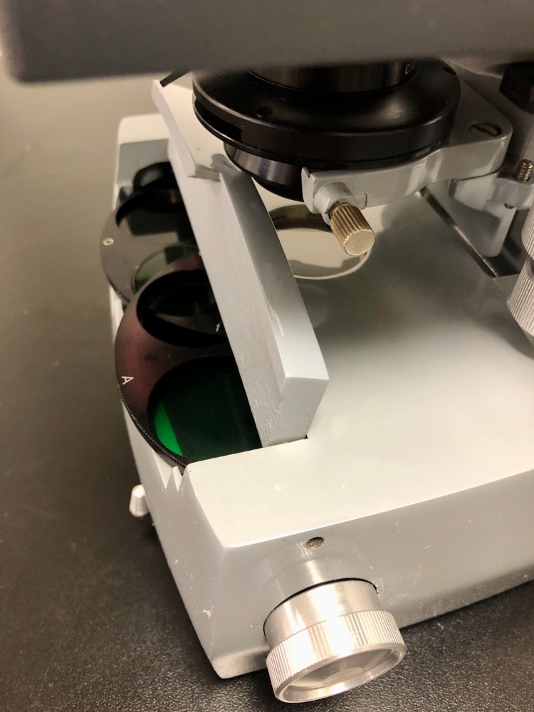 American Optical Trinocular Compound Microscope