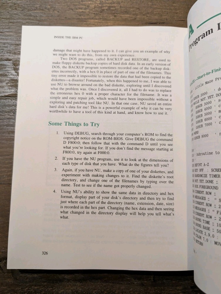 Vintage Peter Norton Inside the IBM PC