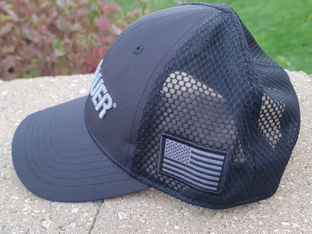 SIG SAUER BLACK MESH BACK TRUCKER ADJUSTABLE CAP HAT